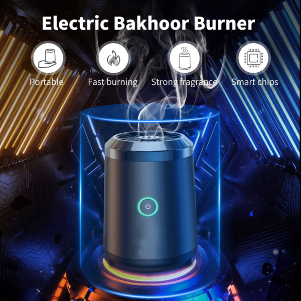 CLOVER Electric Incense mini Burner Bakhoor Portable USB Rechargeable Aroma Diffuser for Car and Home