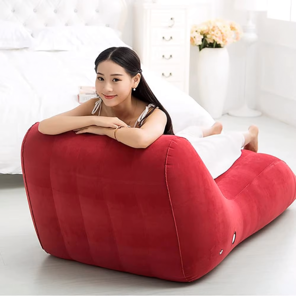 Inflatable Lazy Sofa Chair,Adult Foldable Lounge Chair, Portable Air Sofa Couch with Flocking,Convertible Multi-Function Sofa Chairs for Yoga Exercise,Nap, Sofa Bed, Living Room Bedroom,Outdoor Indoor