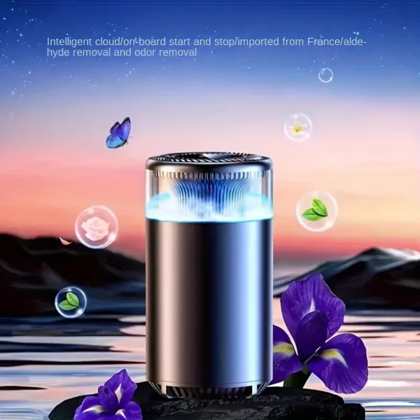 025 Car Air Freshener Diffuser, 360° Atomisation, AI Dual Chip, Aromatherapy Machine Oil Fragrance With Lights, Mini Aromatherapy Powerful Fragrance Diffusion second Filling the Car